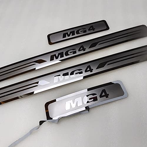 4 Stück Auto Edelstahl Einstiegsleisten Türschweller für MG MG4 2021 2022 Pedal Schützen Auto Styling Dekoration 4 Stück Auto Edelstahl Einstiegsleisten Türschweller für MG MG4 2021 2022 Pedal Schützen Auto Styling Dekoration von SLURF