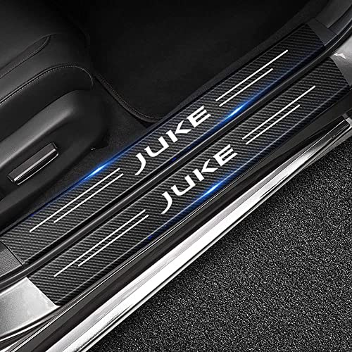 4 Stück Auto Kohlefaser Einstiegsleisten Türschweller Schutz Aufkleber, für Nissan Juke F15 F16 2010-2014 2015 2016-2021 von SLURF