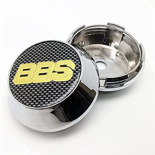 4 Stück Auto Nabendeckel Radnabenkappen, für BBS 65mm Felgendeckel Schmücken Zubehör von SLURF