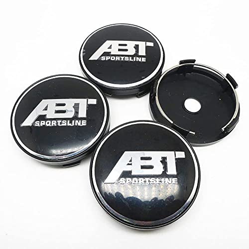 4 Stück Auto Nabendeckel Radnabenkappen für ABT 60mm Felgendeckel Schmücken Zubehör,D von SLURF