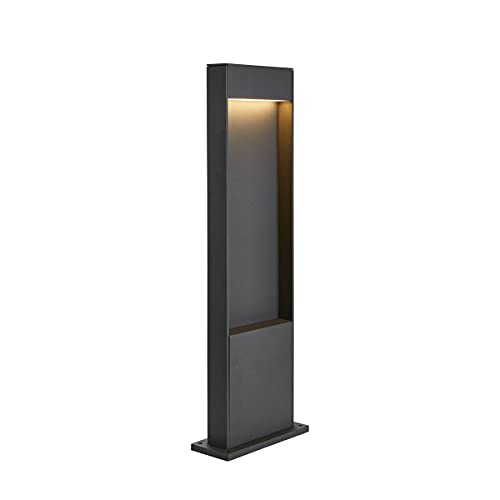 SLV FLATT 65 | Design Außen-Standleuchte, Außenbeleuchtung, Outdoor LED Wege-Leuchte, Garten-Lampe, Gartenbeleuchtung | CCT Switch (3000K/4000K), 400 lm, IP65 von SLV