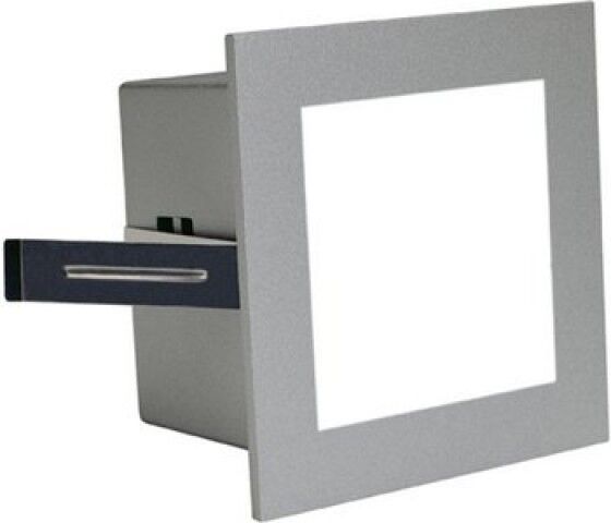 FRAME BASIC LED Einbauleuchte, eckig, silbergrau, warmweiße LED von SLV