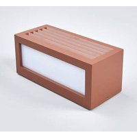 [GEBRAUCHT] Slv Box L E27 Außenwandleuchte Terrassenleuchte Deko Gartenleuchte E27 Rostbraun B-Ware von SLV
