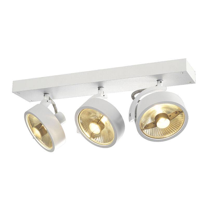 KALU 3 QPAR Deckenleuchte, mattweiß, ES111, max. 3x75W von SLV