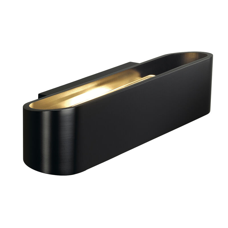 OSSA R7s 300 Wandleuchte, oval, matt black, R7s 118mm, max. 120W, up/down OSSA R7s 300 Wandleuchte, oval, matt black, R7s 118mm, max. 120W, up/down von SLV