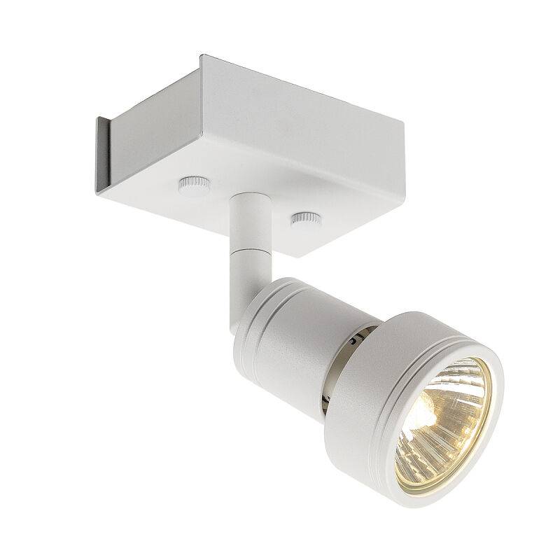 PURI 1 Deckenleuchte, matt- weiß, 1xGU10, max. 1x50W, mit Decoring von SLV