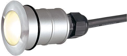 Power Trail-Lite round, Edelstahl 316, 1W LED, warmweiß, IP67 von SLV