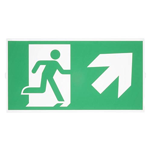 SLV 240008 P-LIGHT Emergency Series Stair Signs for Exit Wall, Ceiling, Pendant, big, green von SLV