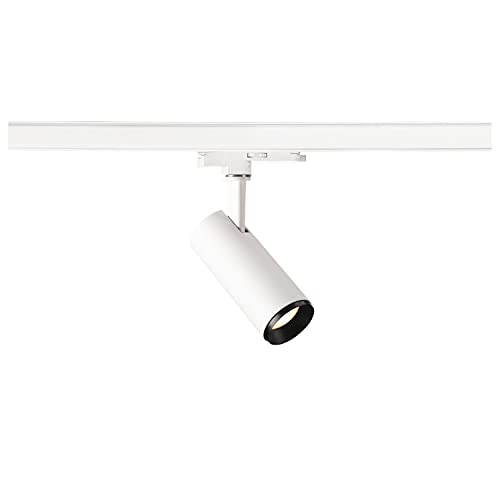 SLV 3 Phasen System Leuchte NUMINOS® DALI S / LED 3-Phasen-Strahler, Spot, Decken-Strahler, Decken-Leuchte, Schienensystem, Innen-Beleuchtung / 3000K 10.42W 1020lm weiß dimmbar 60Grad von SLV