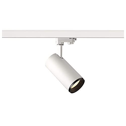 SLV 3 Phasen System Leuchte NUMINOS® PHASE M / LED 3-Phasen-Strahler, Spot, Decken-Strahler, Decken-Leuchte, Schienensystem, Innen-Beleuchtung / 3000K 20.1W 1880lm weiß dimmbar 60Grad von SLV
