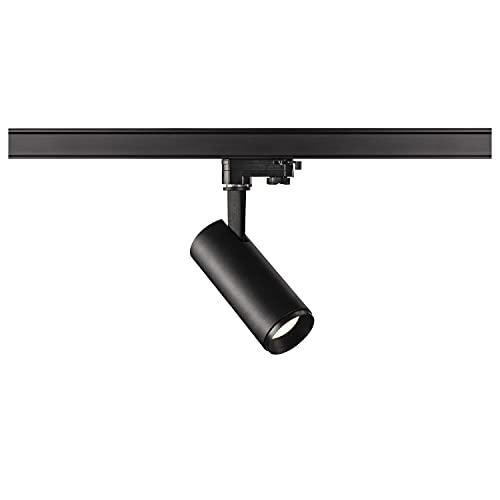 SLV 3 Phasen System Leuchte NUMINOS® PHASE S / LED 3-Phasen-Strahler, Spot, Decken-Strahler, Decken-Leuchte, Schienensystem, Innen-Beleuchtung / 4000K 10.42W 1100lm schwarz dimmbar 36Grad von SLV