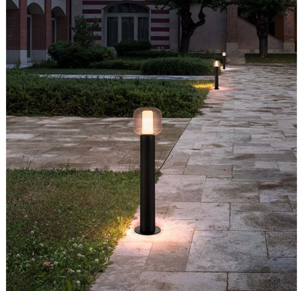 SLV Außen-Stehlampe LED Wegeleuchte Ovalisk in Anthrazit 9W 600lm IP65 750mm, LED von SLV