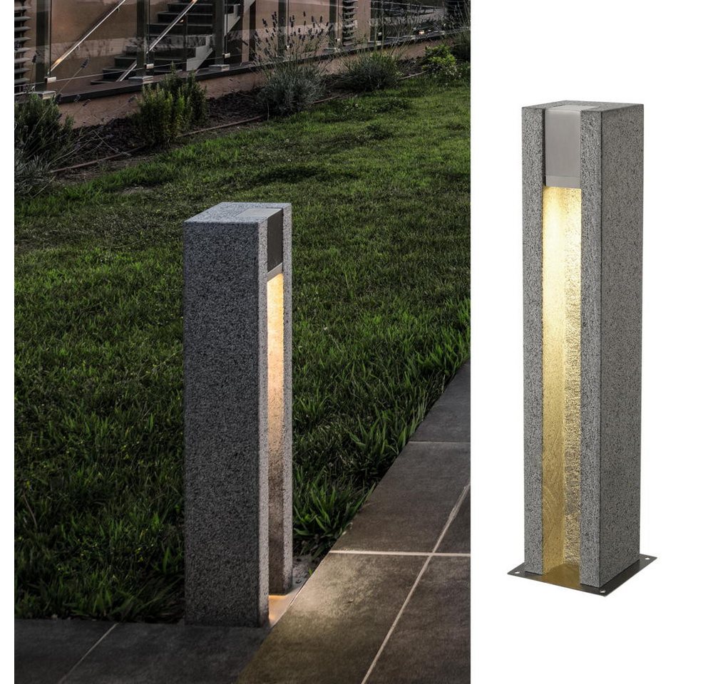 SLV Außen-Stehlampe Wegeleuchte Arrock Slot, GU10, Granit, Edelstahl von SLV