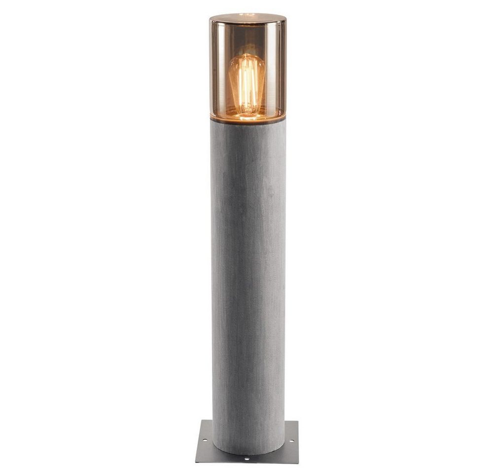 SLV Außen-Stehlampe Wegeleuchte Lisenne Pole 70, E27, grau, IP54 von SLV