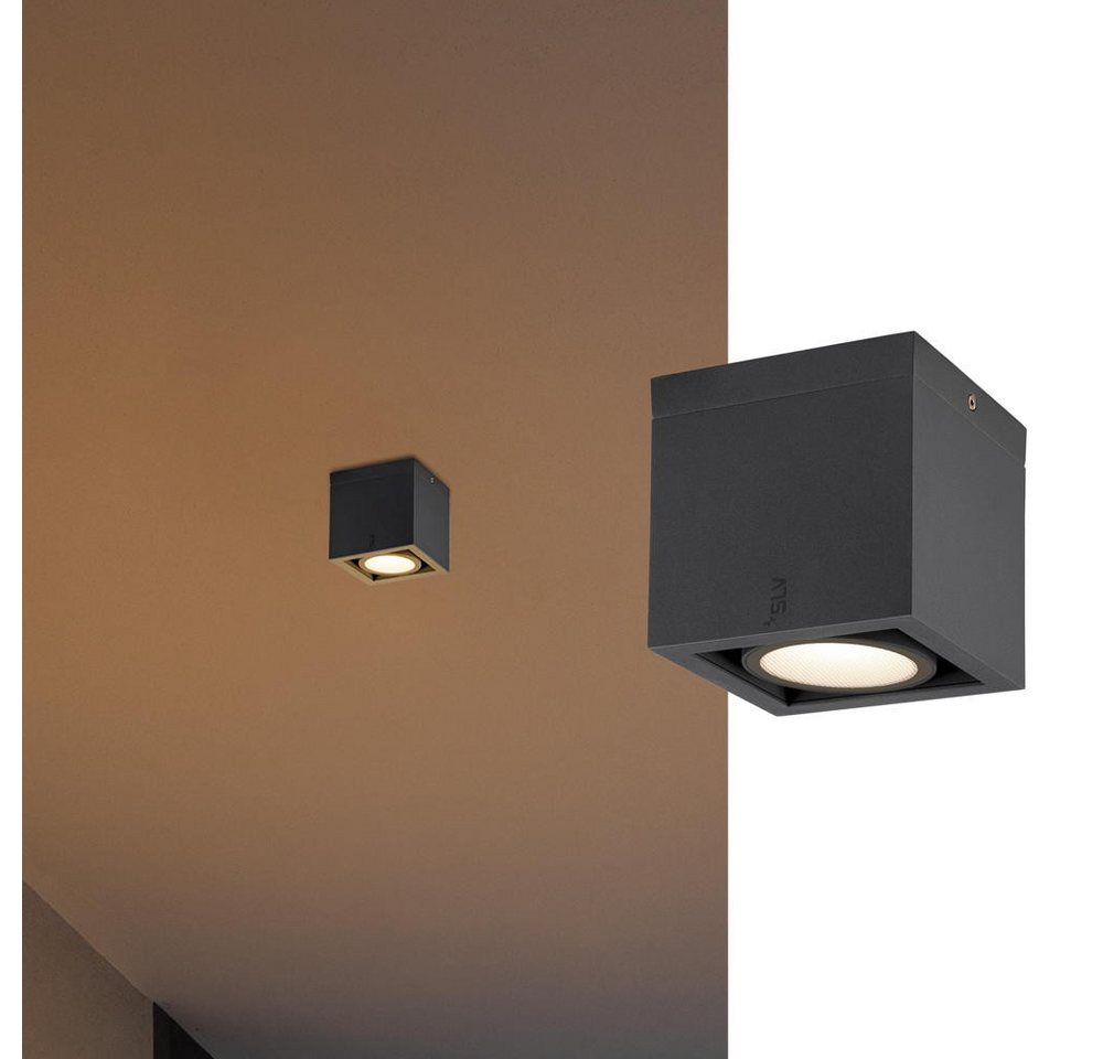 SLV Außen-Wandleuchte LED Deckenleuchte Eskina Frame in Anthrazit 15W 1100lm IP65, LED SLV Außen-Wandleuchte LED Deckenleuchte Eskina Frame in Anthrazit 15W 1100lm IP65, LED von SLV