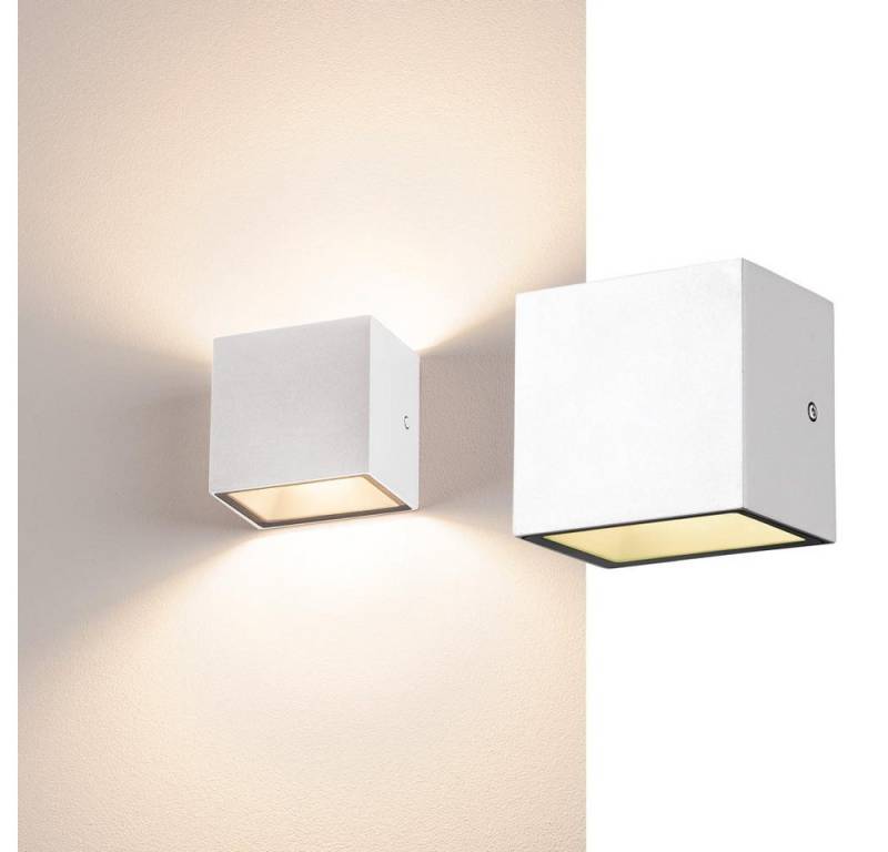 SLV Außen-Wandleuchte LED Wand- und Deckenleuchte Sitra Cube Wl 10W 560lm IP44, LED von SLV