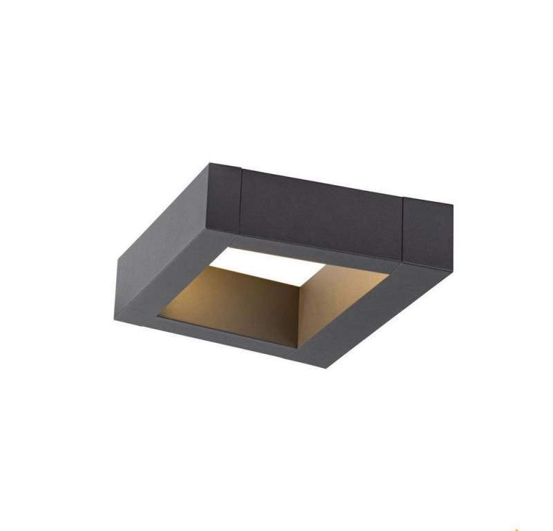 SLV Außen-Wandleuchte LED Wandaufbauleuchte Bookat in Anthrazit 15W 990lm IP65, LED von SLV
