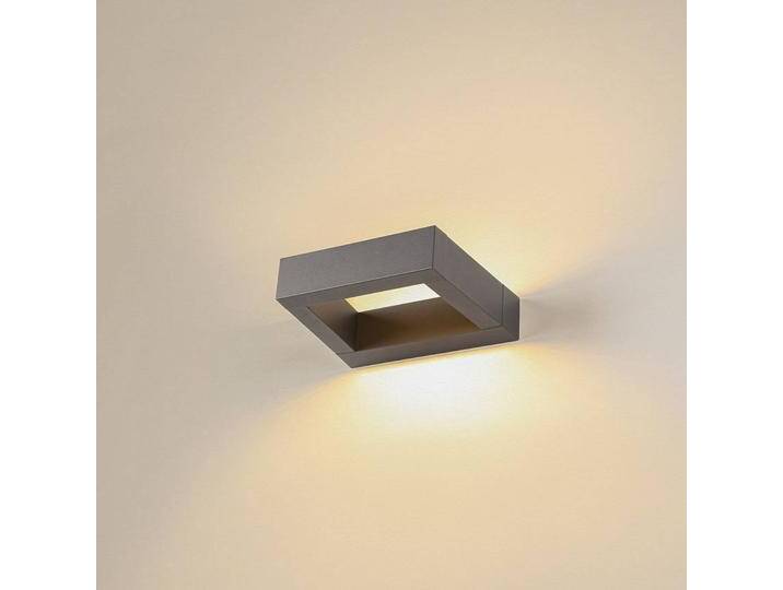 SLV LED Aussenwandleuchte Bookat, schwarz, Aluminium, Modern, LED Wandleuchte außen von SLV