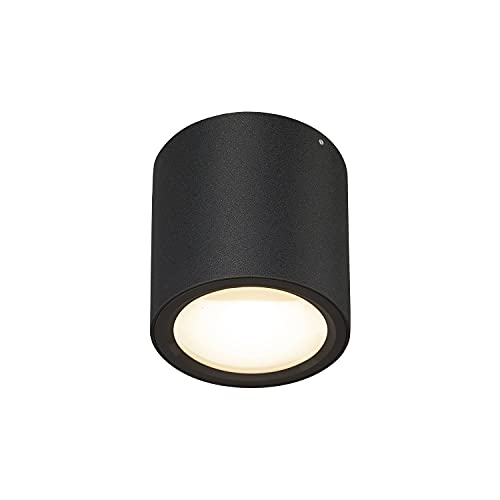 SLV Deckenaufbauleuchte OCULUS CL / LED Spot, Fluter, Deckenstrahler, Deckenleuchte, Aufbau-Leuchte, Innen-Beleuchtung / 11.0W 780lm schwarz dimmbar 1004666 von SLV