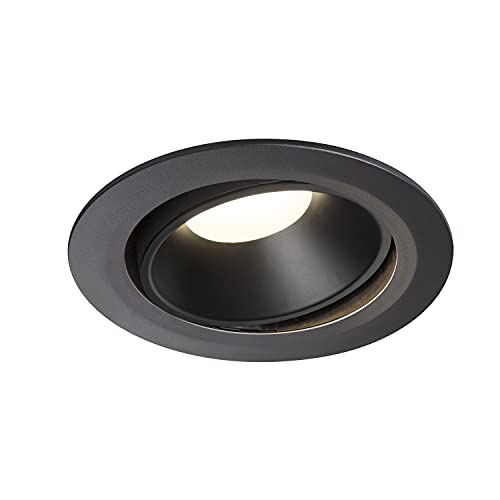 SLV Deckeneinbauleuchte NUMINOS® MOVE DL XL / LED Spot, Fluter, Deckenstrahler, Deckenleuchte, Einbau-Leuchte, Innen-Beleuchtung / 4000K 37.4W 3600lm schwarz 20Grad von SLV