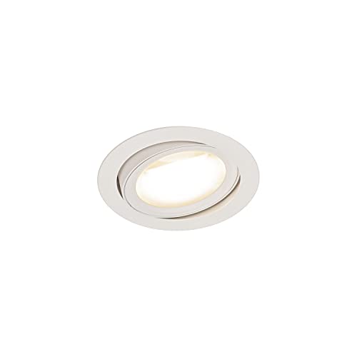 SLV Deckeneinbauleuchte OCULUS DL MOVE / LED Spot, Fluter, Deckenstrahler, Deckenleuchte, Einbau-Leuchte, Innen-Beleuchtung / 11.0W 780lm weiß dimmbar, 1004669 von SLV