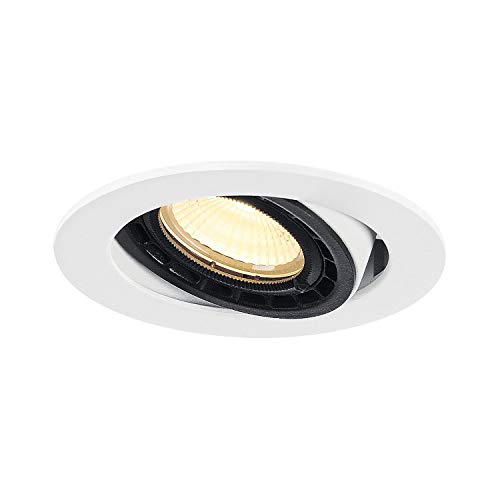 SLV Deckeneinbauleuchte SUPROS 78 / LED Spot, Fluter, Deckenstrahler, Deckenleuchte, Einbau-Leuchte, Innen-Beleuchtung / 3000K 12.0W 700lm weiß dimmbar von SLV