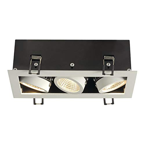 SLV LED Einbauleuchte KADUX, dreh- und schwenkbar | Dimmbare Deckenleuchte, Innen-Beleuchtung | LED Spots, Fluter, Deckenstrahler, Decken-Spots, Einbau-Strahler | 3-flammig, LED Inside SLV LED Einbauleuchte KADUX, dreh- und schwenkbar | Dimmbare Deckenleuchte, Innen-Beleuchtung | LED Spots, Fluter, Deckenstrahler, Decken-Spots, Einbau-Strahler | 3-flammig, LED Inside von SLV