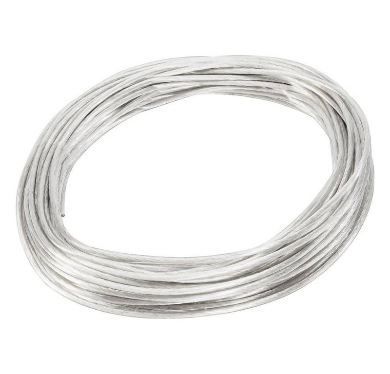 SLV Deckenleuchte Tenseo Seilsystem, Niedervolt-Seil, 4 mm², weiß, 20 m, keine Angabe, Leuchtmittel enthalten:, warmweiss, Seilsystem von SLV