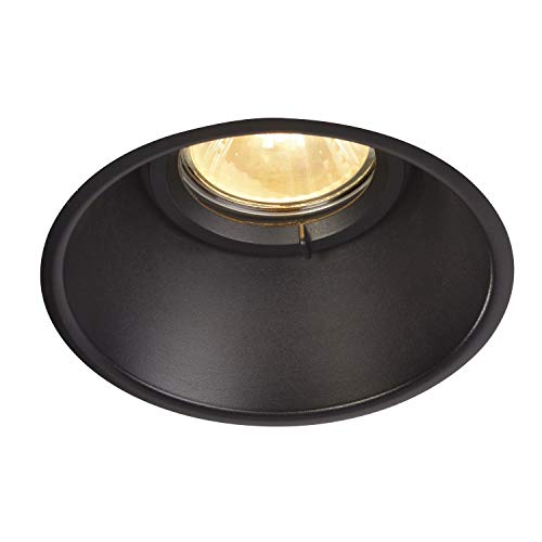 SLV LED Einbaustrahler HORN-O, rund, IP21 | Dimmbare Decken-Lampe zur Beleuchtung innen | LED Spot, Fluter, Deckenstrahler, Deckenleuchte, Einbau-Leuchte | 1-flammig, GU10 QPAR51 SLV LED Einbaustrahler HORN-O, rund, IP21 | Dimmbare Decken-Lampe zur Beleuchtung innen | LED Spot, Fluter, Deckenstrahler, Deckenleuchte, Einbau-Leuchte | 1-flammig, GU10 QPAR51 von SLV