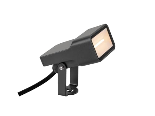 SLV Erdspiessleuchte 1008478 / Außenlampe für die Beleuchtung von Garten, Terrasse, Pflanzen, Wegen, Teich, LED Aussen-Leuchte, Außen-Strahler / IP65 2200K 5.5W 500lm schwarz 115Grad von SLV