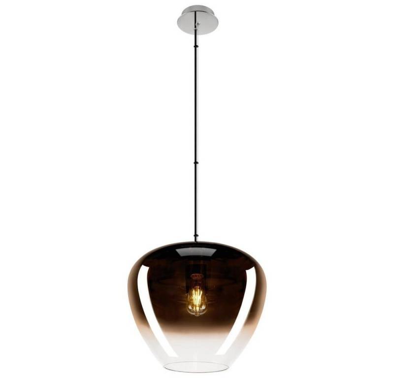 SLV Hängeleuchte Pendelleuchte Pantilo Convex 40 in Kupfer und Chrom E27, keine Angabe, Leuchtmittel enthalten: Nein, warmweiss, Hängeleuchte von SLV