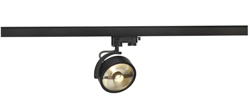 SLV KALU TRACK | LED 3-Phasen-Deckenstrahler, Dreh- und schwenkbare Schienenleuchte, Deckenstrahler, Deckenleuchte, Schienensystem, Innenbeleuchtung | GU10, inkl. 3Phasen-Adapter von SLV