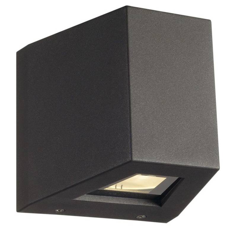 SLV LED Außen-Wandleuchte Wandleuchte Out Beam, Beam Up / Flood Down, anthrazit, keine Angabe, Leuchtmittel enthalten: Ja, fest verbaut, LED, warmweiss, Aussenlampe von SLV