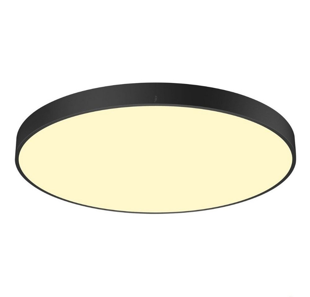 SLV LED Deckenleuchte LED Deckenleuchte Medo in Schwarz 79W 8300lm IP50, keine Angabe, Leuchtmittel enthalten: Ja, fest verbaut, LED, warmweiss, Deckenlampe, Deckenbeleuchtung, Deckenlicht von SLV