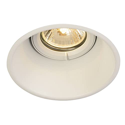 SLV LED Einbau-Strahler HORN-T, rund, schwenkbar | Dimmbare Deckenleuchten, Beleuchtung innen | LED Spots, Fluter, Deckenstrahler, Decken-Lampen, Einbau-Leuchten | einflammig, GU10 QPAR51 von SLV