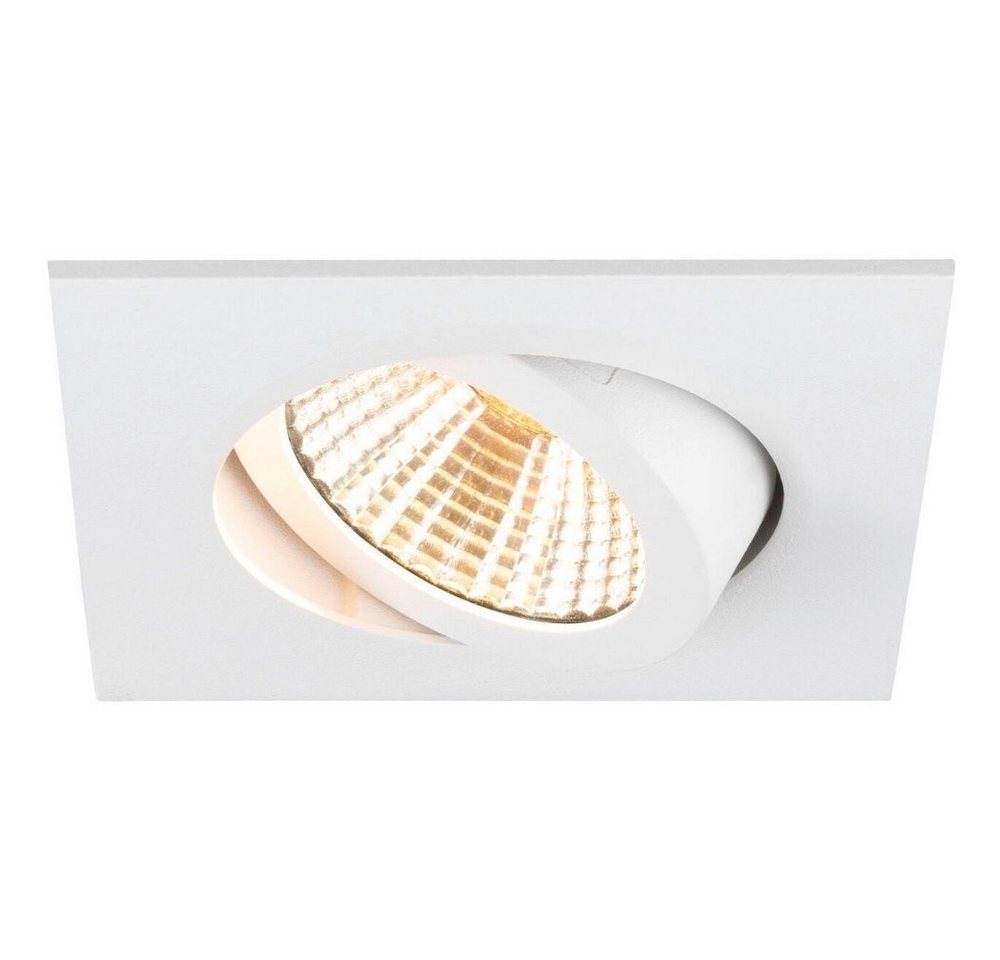 SLV LED Einbaustrahler NEW TRIA, Farbe: Weiß, Ausführung: eckig, Leuchtmittel enthalten: Ja, fest verbaut, LED,, Extra-Warmweiß SLV LED Einbaustrahler NEW TRIA, Farbe: Weiß, Ausführung: eckig, Leuchtmittel enthalten: Ja, fest verbaut, LED,, Extra-Warmweiß von SLV