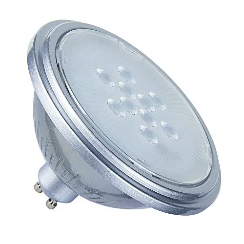 SLV LED Lampe LED QPAR111 / Leuchtmittel, Lampe, LED / GU10 2700K 7.3W 500lm silber von SLV