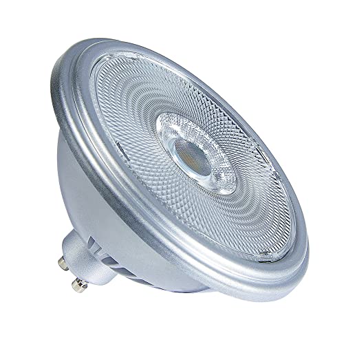 SLV LED Lampe QPAR111 / Leuchtmittel, Lampe, LED / GU10 2700K 12.5W 950lm silber dimmbar von SLV