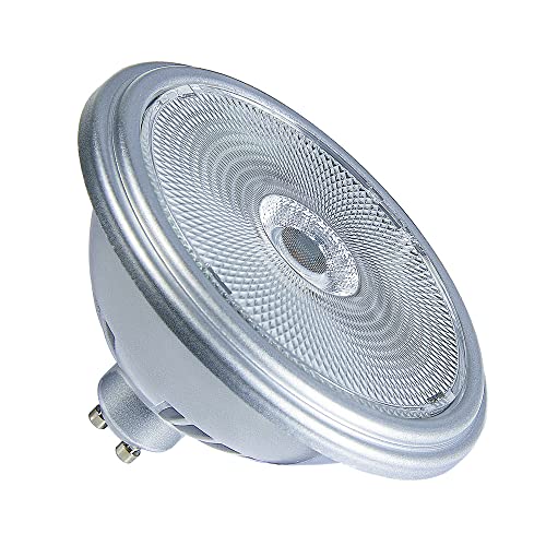 SLV LED Lampe QPAR111 / Leuchtmittel, Lampe, LED / GU10 3000K 12.5W 1000lm silber dimmbar von SLV