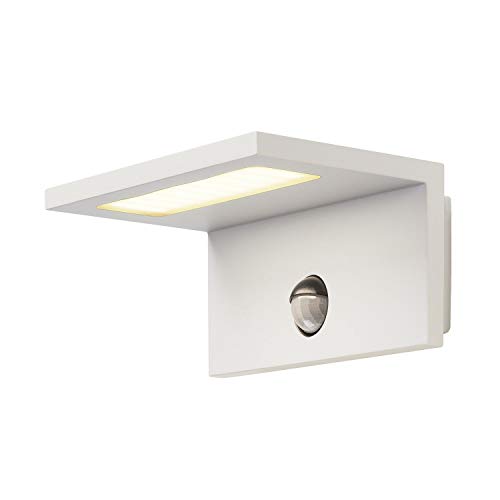 SLV LED SENSOR WL, LED Outdoor Wandaufbauleuchte, IP44, weiß, 3000K von SLV