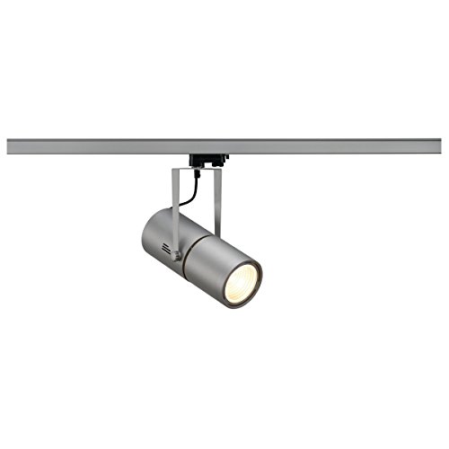 SLV LED Schienen-Strahler EURO SPOT EVG | Dreh- und schwenkbarer 3-Phasen-Strahler, LED Spot, Deckenstrahler, Deckenleuchte, Schienensystem, Innenbeleuchtung, 3P-Lampe | G12, max. max. 70W von SLV