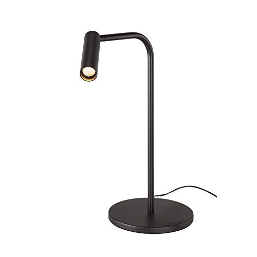 SLV LED Standleuchte KARPO | Design Innen-Tischleuchte, stilvolle Innenbeleuchtung | Indoor-Leuchte dimmbar 3 Stufen, Lese-Beleuchtung, Schreibtisch-Lampe, Indoor-Lampe | schwarz | mit Premium LED von SLV