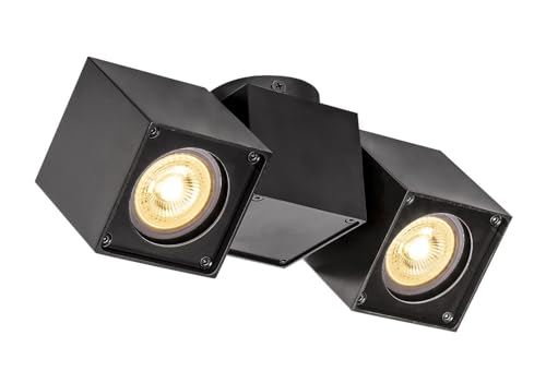 SLV ALTRA DICE | LED Strahler dreh- und schwenkbar , Dimmbare Wand- und Deckenleuchte zur Beleuchtung innen , Decken-Lampen, Wand-Lampe | zweiflammig, GU10, schwarz, je. max. 50 W SLV ALTRA DICE | LED Strahler dreh- und schwenkbar , Dimmbare Wand- und Deckenleuchte zur Beleuchtung innen , Decken-Lampen, Wand-Lampe | zweiflammig, GU10, schwarz, je. max. 50 W von SLV
