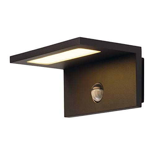 SLV LED Wandlampe ANGOLUX S für die Außenbeleuchtung von Wänden, Wegen, Eingängen, LED Strahler, Wand-Leuchte aussen, Down-Light, Aussenleuchte LED, Gartenlampe, Wegeleuchte, LED Inside, 9,8W, von SLV