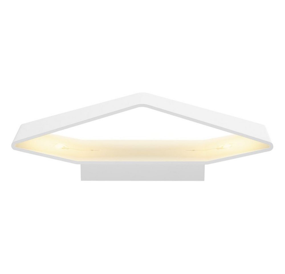 SLV LED Wandleuchte LED Wandleuchte Cariso WL-4, Stahl, 2700K, weiß, keine Angabe, Leuchtmittel enthalten: Ja, fest verbaut, LED, warmweiss, Wandleuchte, Wandlampe, Wandlicht von SLV