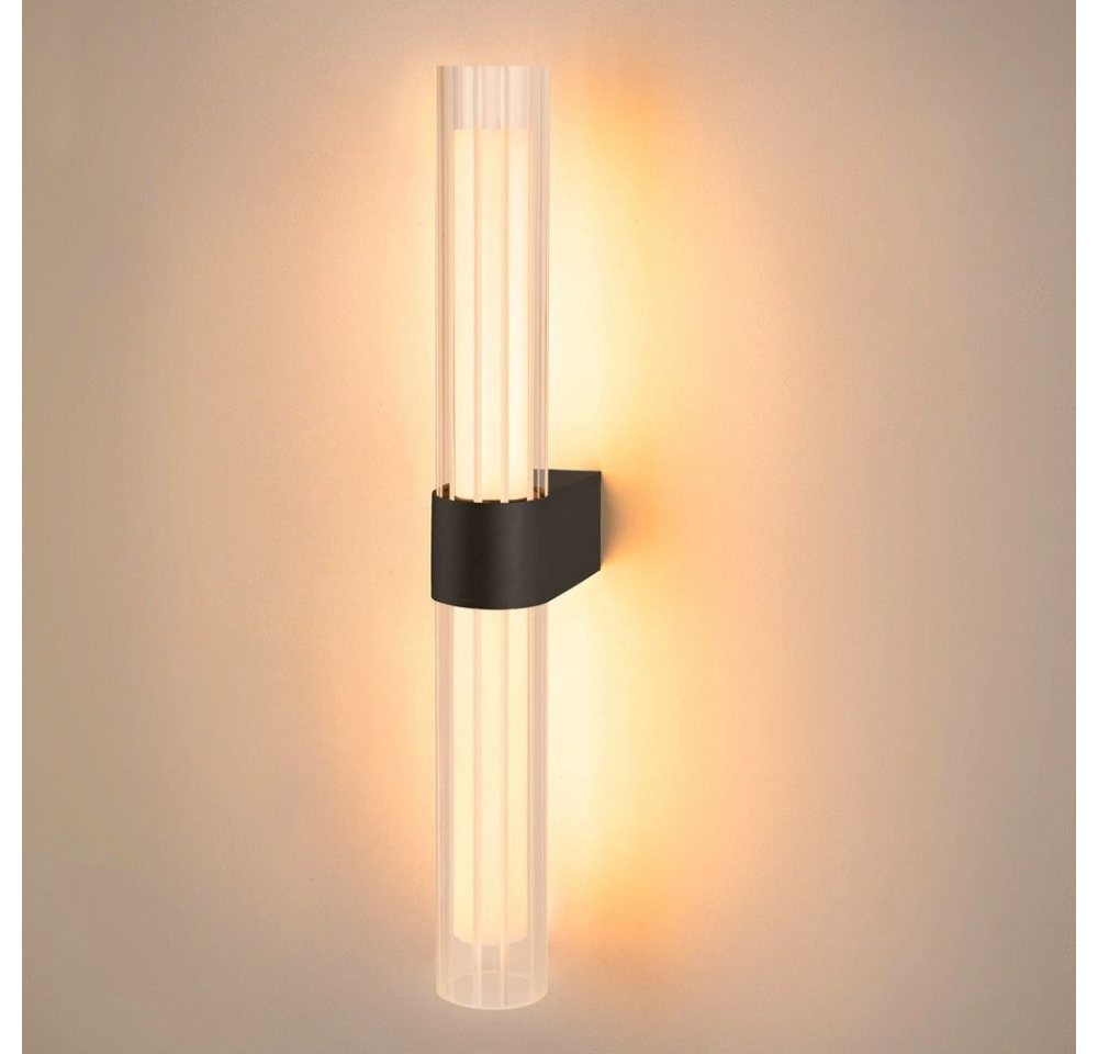 SLV LED Wandleuchte LYGANT, Farbe: Schwarz, Ausführung: 2-flammig, Leuchtmittel enthalten: Ja, fest verbaut, LED,, Warmweiß SLV LED Wandleuchte LYGANT, Farbe: Schwarz, Ausführung: 2-flammig, Leuchtmittel enthalten: Ja, fest verbaut, LED,, Warmweiß von SLV