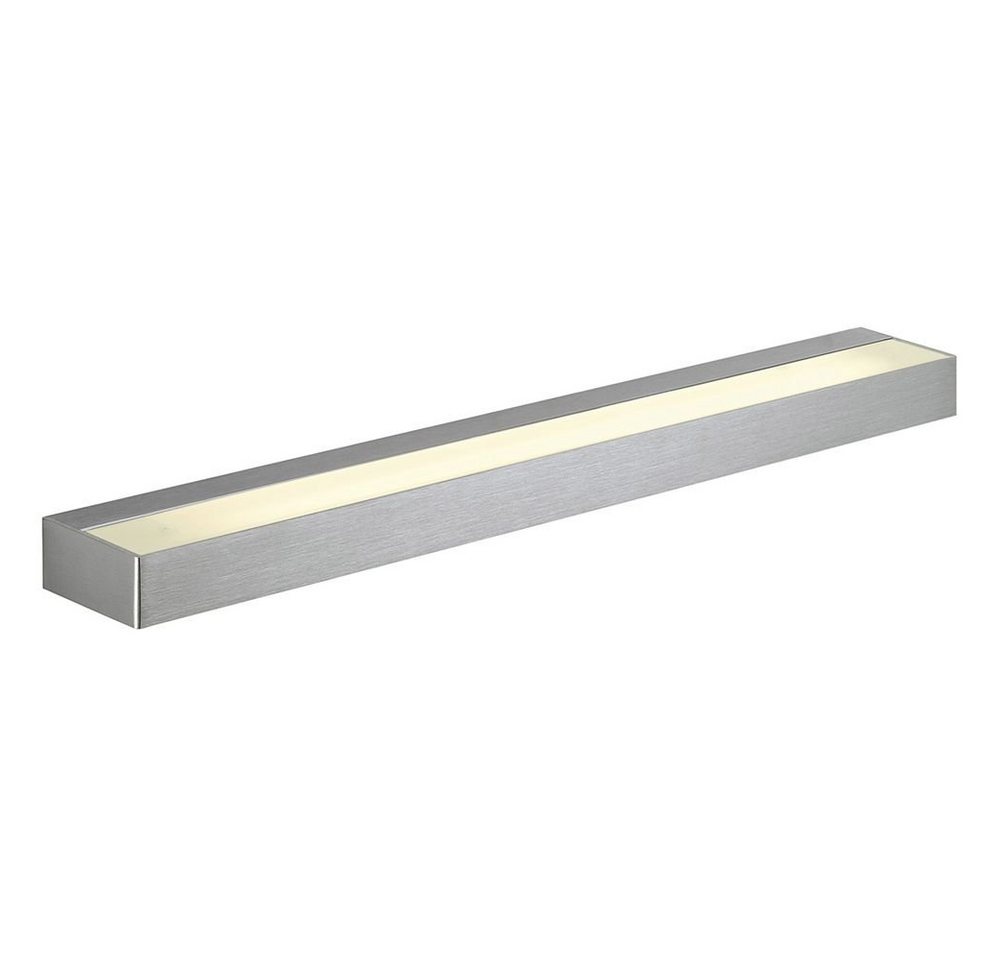 SLV LED Wandleuchte Wandleuchte Sedo, Aluminium, Glas, alu gebürstet, 595 mm, LED-Modul, keine Angabe, Leuchtmittel enthalten: Ja, fest verbaut, LED, warmweiss, Wandleuchte, Wandlampe, Wandlicht von SLV