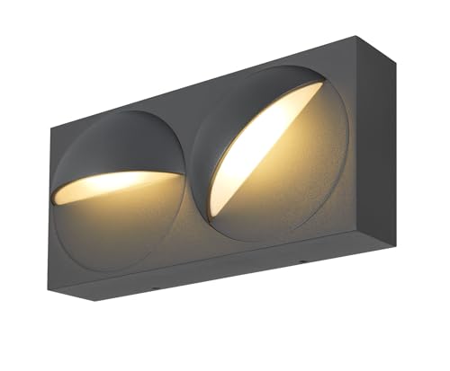 SLV LID I, Wandaufbauleuchte, 2700/3000K, 29W, PHASE, 100°, anthrazit SLV LID I, Wandaufbauleuchte, 2700/3000K, 29W, PHASE, 100°, anthrazit von SLV