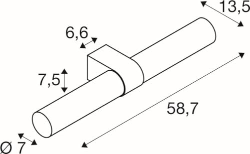 SLV LYGANT double, Wandaufbauleuchte, 3000K, 11W, schwarz von SLV