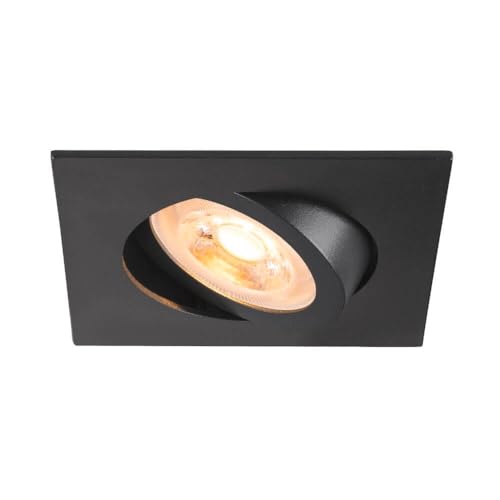 SLV NEW TRIA® 68, Deckeneinbauleuchte, quadratisch, max. 10W GU10, schwarz, Eckig SLV NEW TRIA® 68, Deckeneinbauleuchte, quadratisch, max. 10W GU10, schwarz, Eckig von SLV